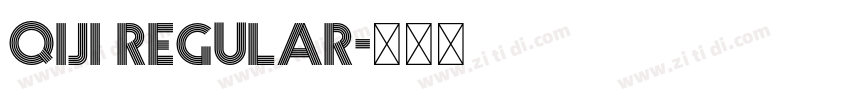 QIJI Regular字体转换